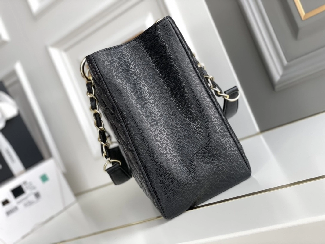 Large Chanel Lychee Leather Caviar Grand Shopping Tote GST Bag - Luxury Bags - 9