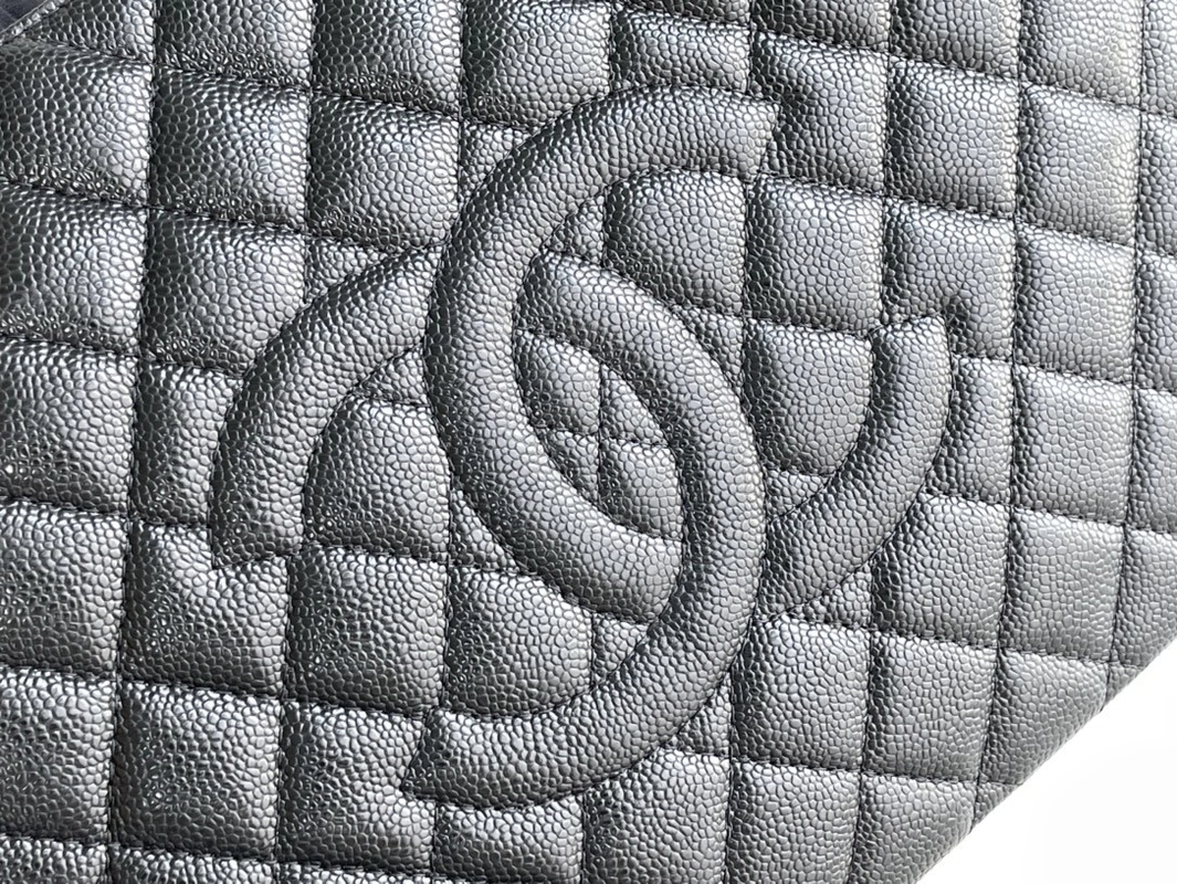 Large Chanel Lychee Leather Caviar Grand Shopping Tote GST Bag - Luxury Bags - 3