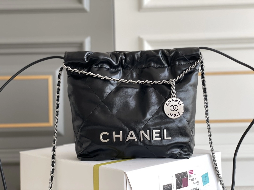 Chanel Branded Ladies Handbag 22B MINI 22S Calfskin - Luxury Bags - 1